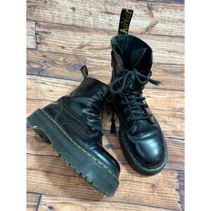 DR MARTENS Smooth Leather Zip Up Boots Men’s US 8 Bouncing Soles